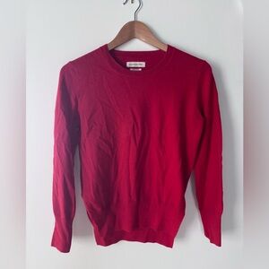 Etoile Isabel Marant Cherry Red Cotton Cashmere Sweater